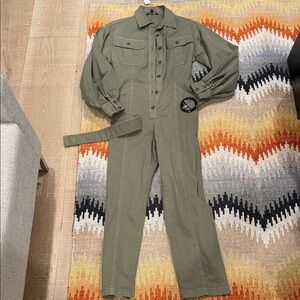 NWT Amazing BANANA REPUBLIC Green Jumpsuit XXS XS